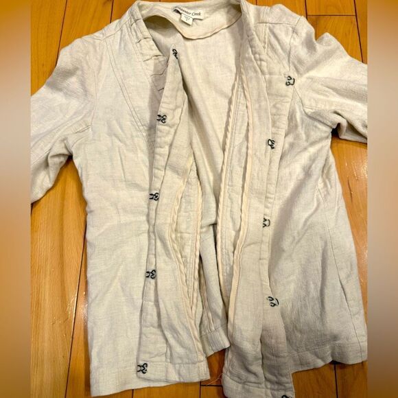 Coldwater creek linen jacket - Picture 4 of 9